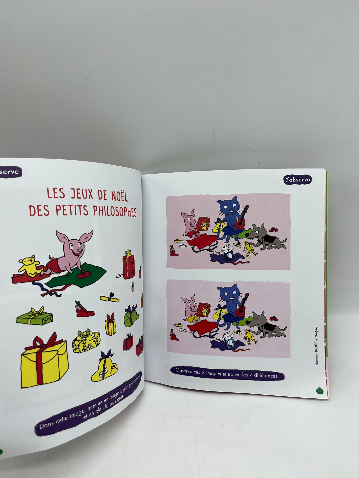 livre d’activite magazine  Pomme d’api mon cahier de jeu Noël Neuf avec ses crayons