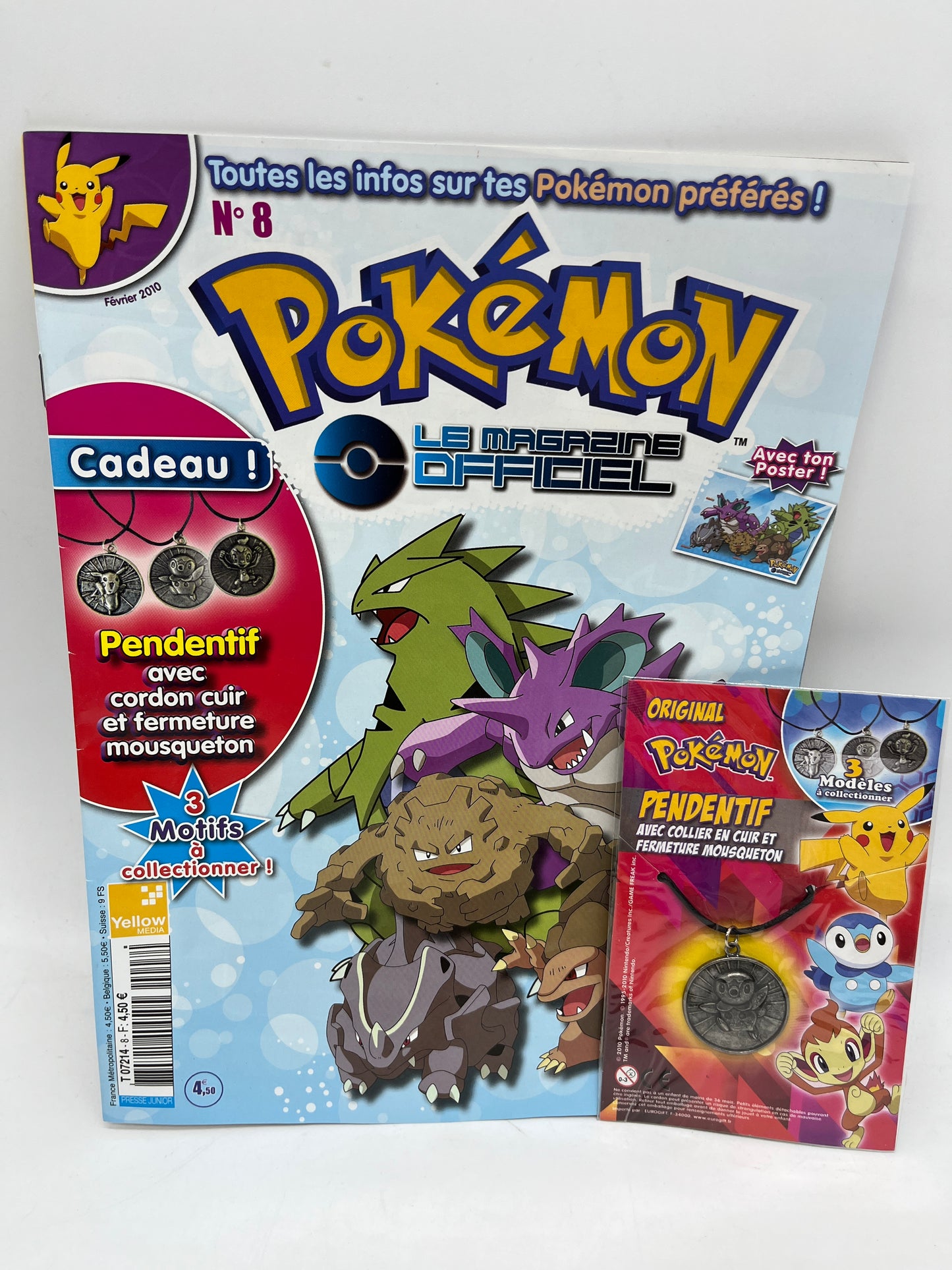 Livre d’activité Magazine POKEMON hors série avec son collier  ancien version NEUF