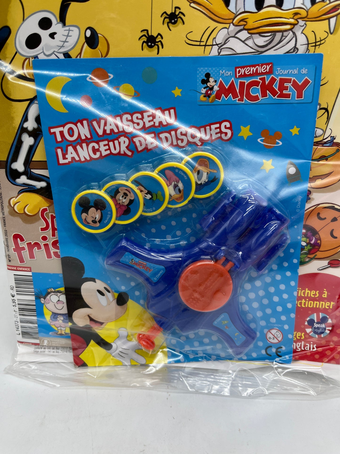 Livre d’activité Magazine Mon premier journal de Mickey avec son jouet Neuf sous blister