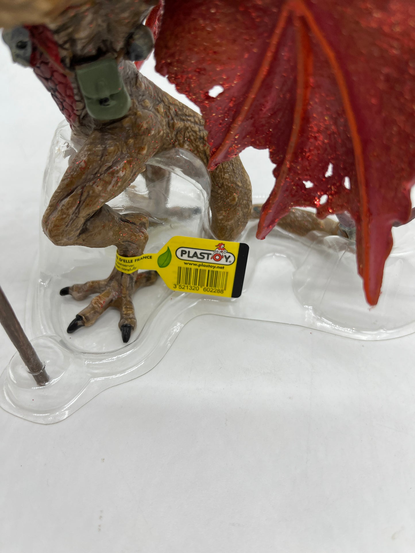 Figurine Plastoy Dragon debout avec lance  Neuf avec étiquette