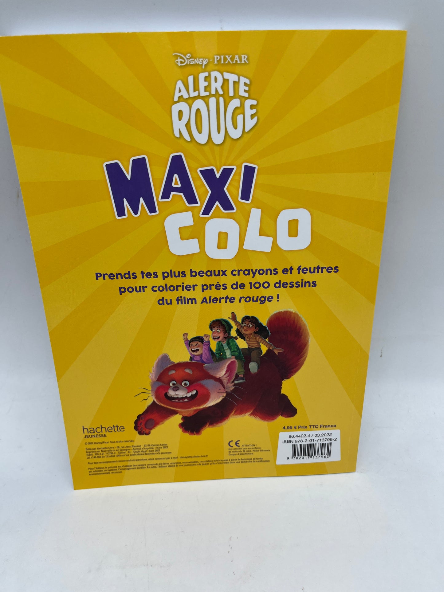 Livre d’activité Magazines Disney Maxi colo Spécial Alerte rouge Neuf