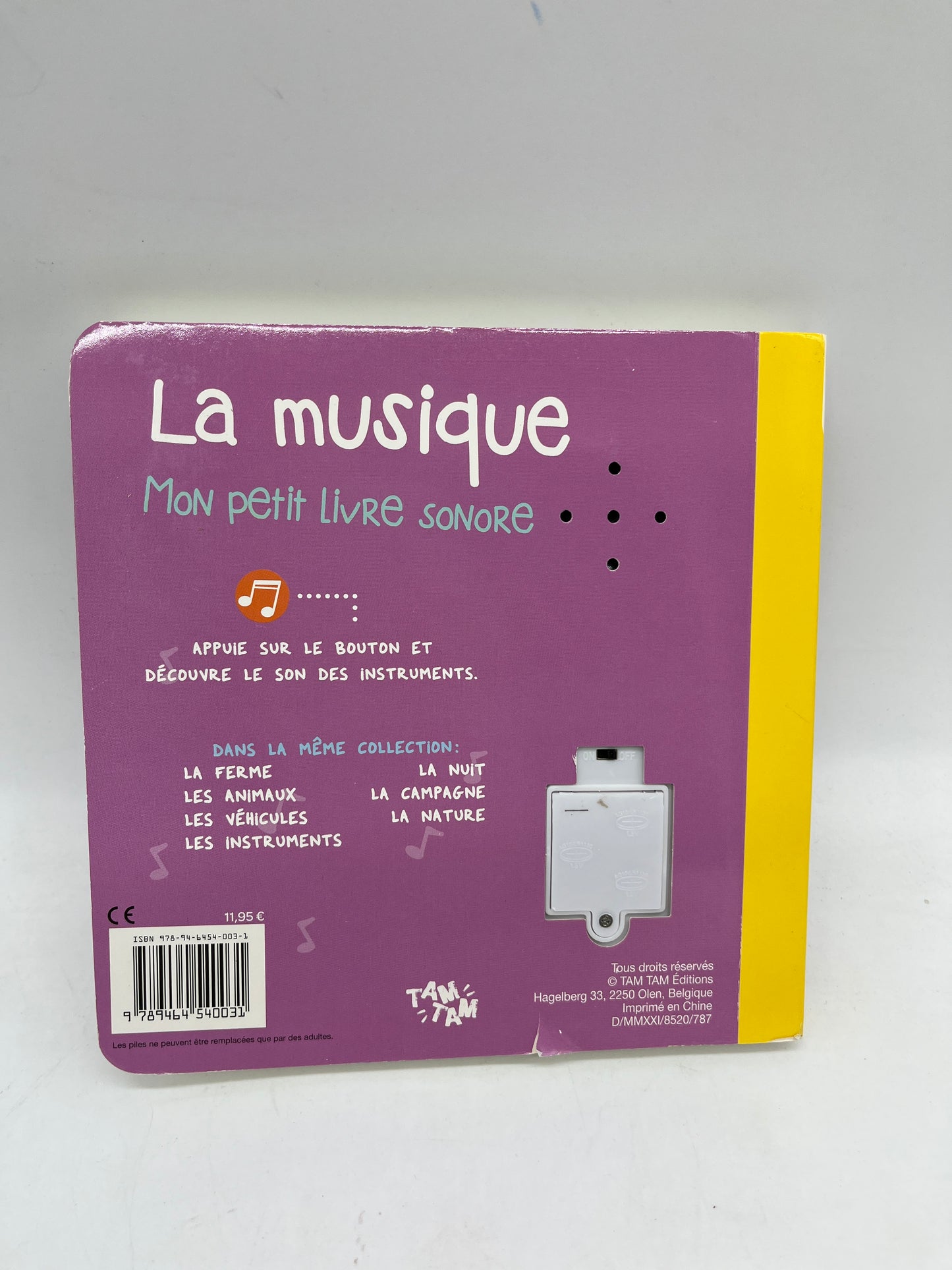 Livre Sonore Mon petit livre sonore thème la musique ! Neuf édition Tam tam Jeunesse