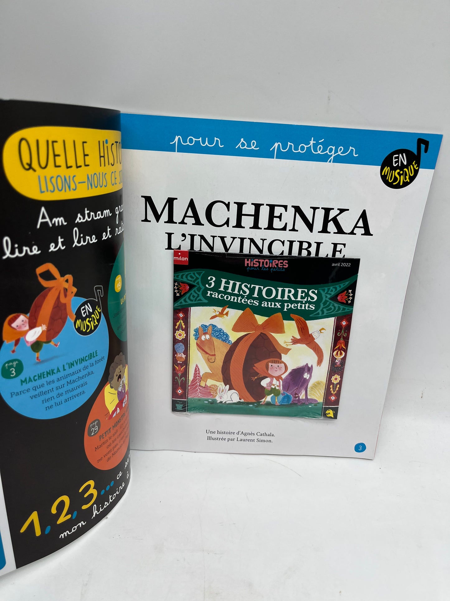 Livre d’activité magazines Histoires pour les petits avec Cd  modèle Joyeuse Paques Machenka Neuf