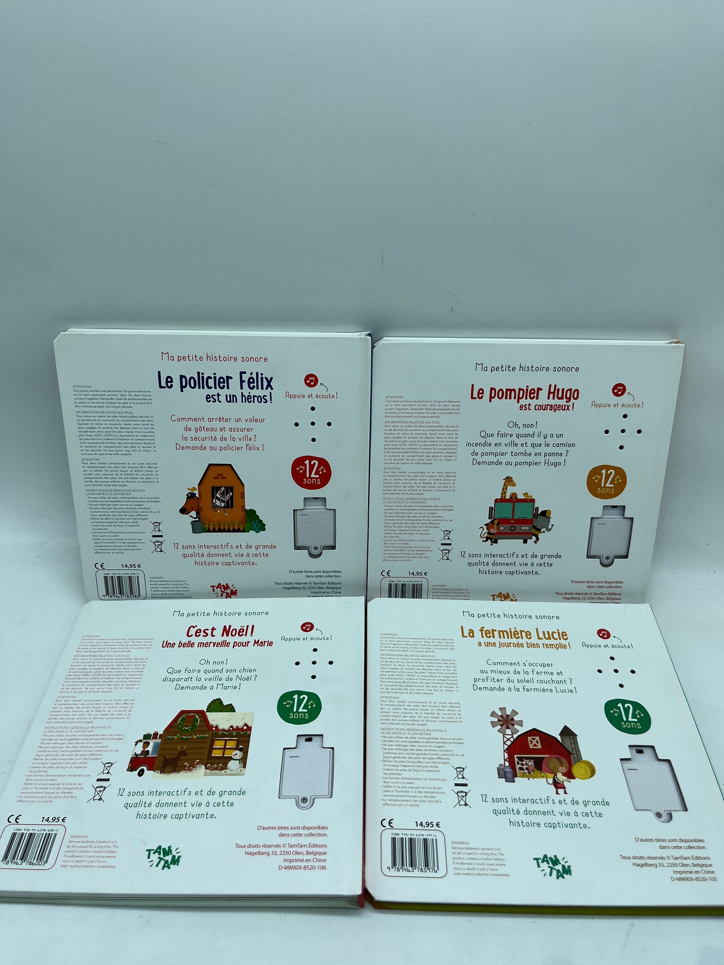 Lot de 4 livres sonore Ludique Ma petite histoire sonore Neuf