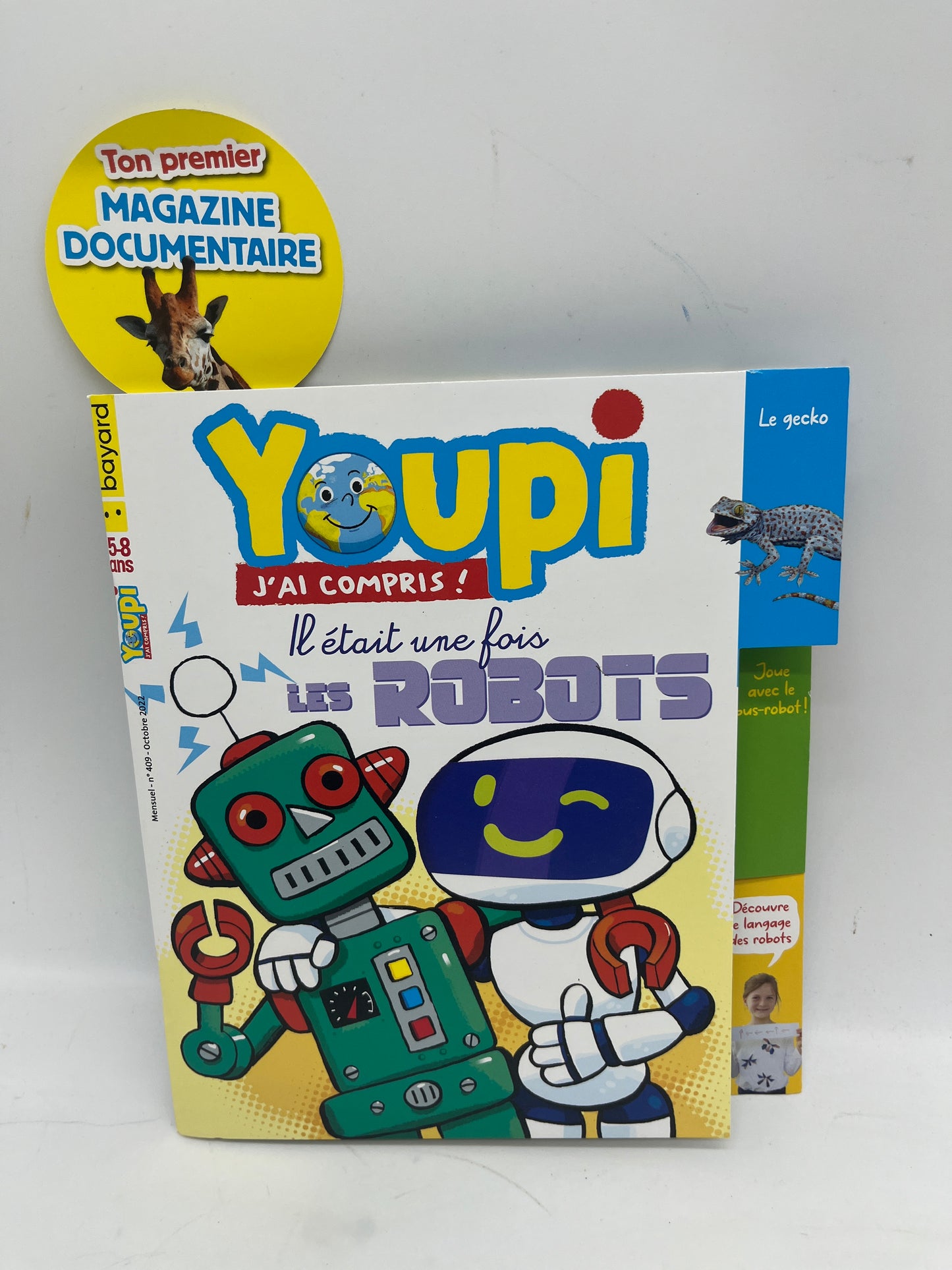 Livre d’activité Magazine Youpi ! J’ai compris les Robots  avec ses 60 autocollants Neuf