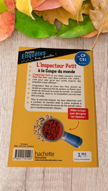 Livre Apprentissage de la lecture L'inspecteur Petit à la coupe Niveau CP et CE1
