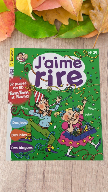 Magazine J'aime rire Tomtom nana BD Neuf jamais ouvert Modèle Vert !