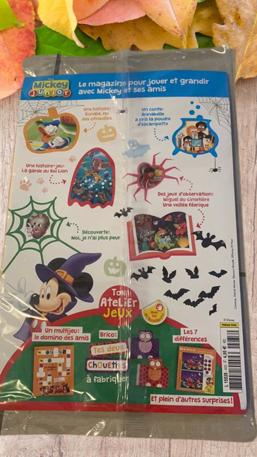 Magazine Mickey junior avec son kit de marchand Disney jeux activité Neuf !