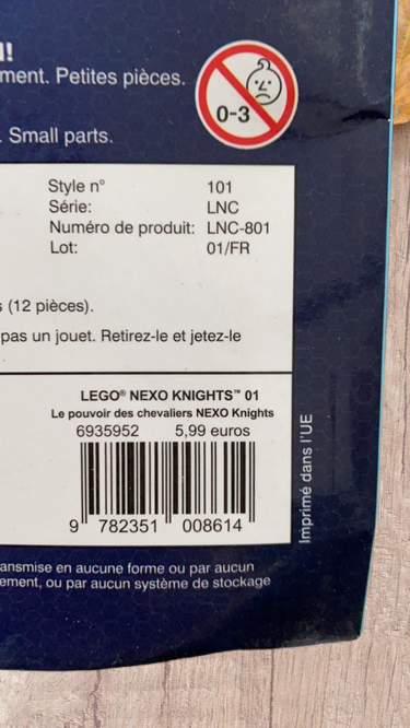 Magazine LEGO Nexo Knights avec sachet 1 figurine neuve